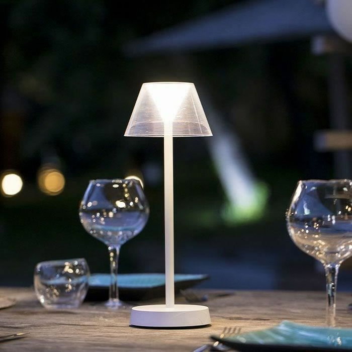Lumisky Lampe de table sans fil BEVERLY WHITE blanc LED blanc chaud Lumisky Lampe de table sans fil BEVERLY WHITE blanc LED blanc chaud