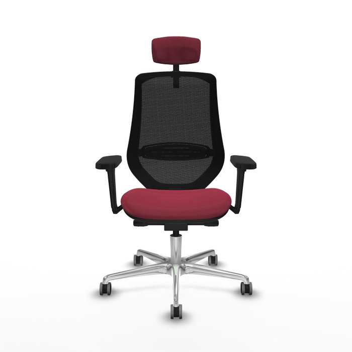 Piqueras y Crespo Chaise de Bureau Mardos Bordeaux et Noir