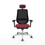 Piqueras y Crespo Chaise de Bureau Mardos Bordeaux et Noir