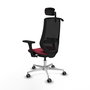 Piqueras y Crespo Chaise de Bureau Mardos Bordeaux et Noir