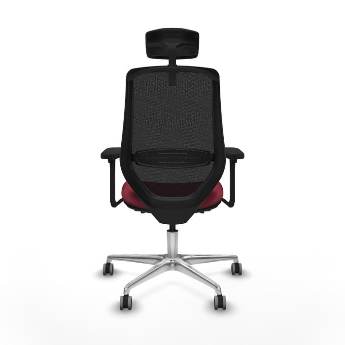 Piqueras y Crespo Chaise de Bureau Mardos Bordeaux et Noir