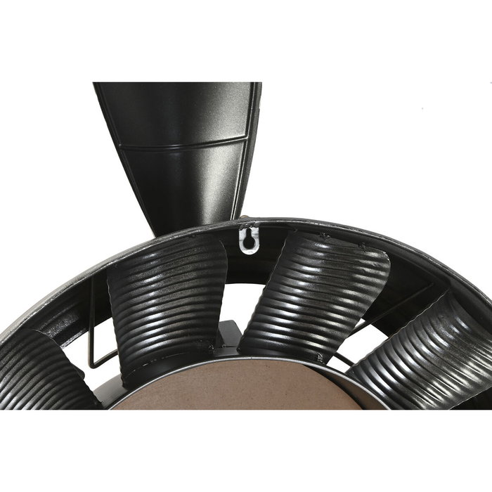 Horloge Murale Home ESPRIT Doré Argenté PVC Métal Hélices Vintage 133 x 24 x 120 cm