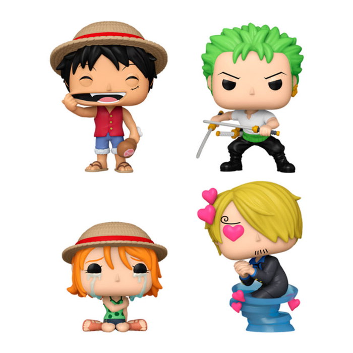 FUNKO Blister 4 figurines POP One Piece Exclusive FUNKO Blister 4 figurines POP One Piece Exclusive