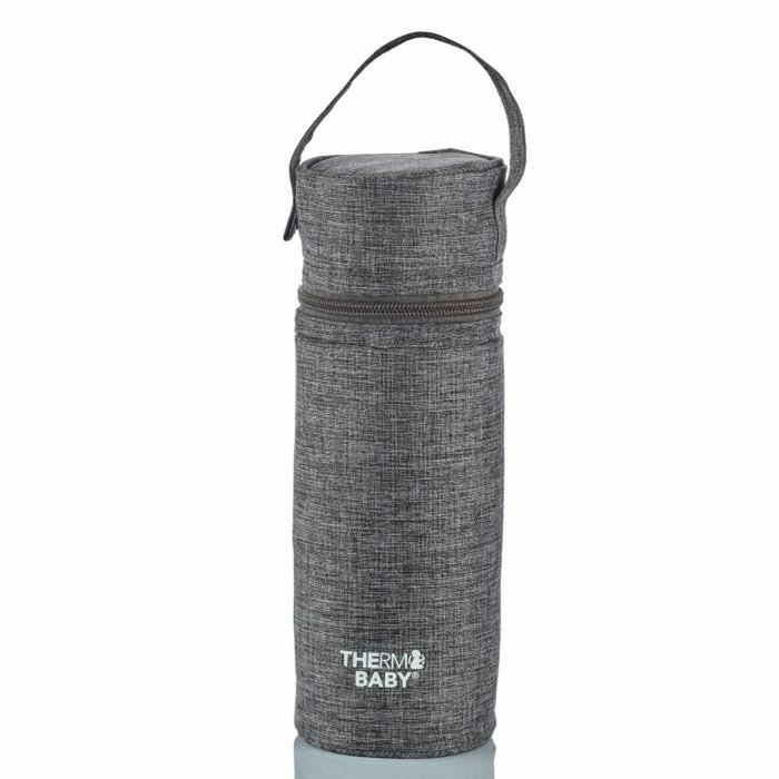 Thermobaby Porte-biberon isotherme gris chiné Thermobaby Porte-biberon isotherme gris chiné