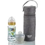 Thermobaby Porte-biberon Isotherme 1 Litre Gris Chiné pour Déplacements avec Poignée de Transport