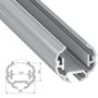 Profilé Aluminium Type COSMO 2,02M - Bruto
