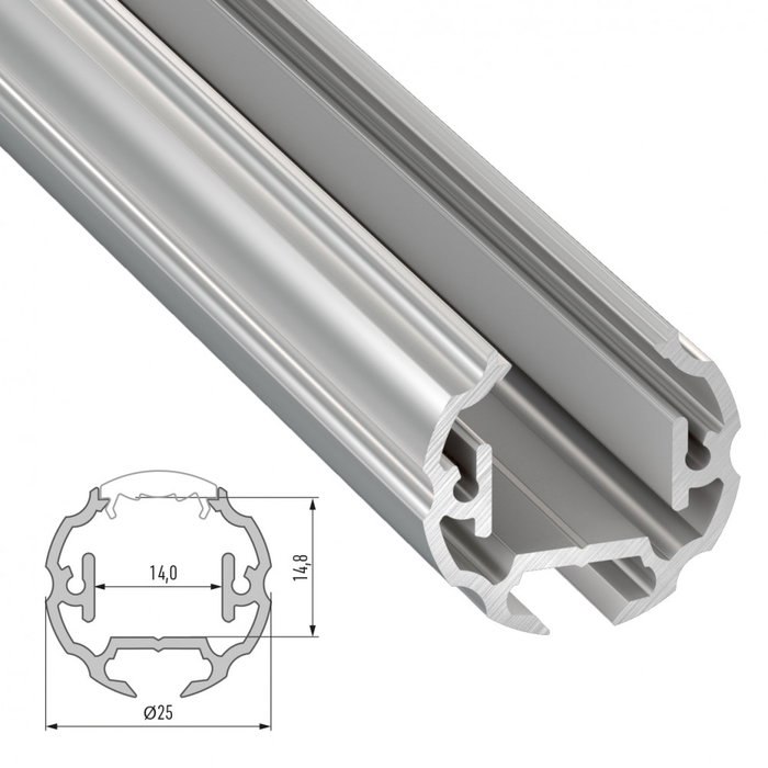 Profilé Aluminium Type COSMO 2,02M - Bruto