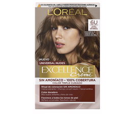 L'Oréal Paris EXCELLENCE NUDES #6u-blond foncé 5 u Teinture Crème Nude Universelle