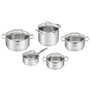 Casserole avec Couvercle Tefal G719SA74 Acier Ø 18 cm Ø 24 cm Ø 20 cm Ø 22 cm Ø 16 cm 1,5 L 2 L 2,5 L 6 L 5 L 10 Pièces