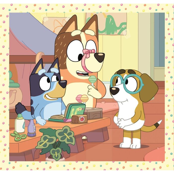 Clementoni Puzzle Bluey - Coffret de 3 puzzles de 48 pièces