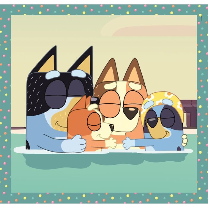 Clementoni Puzzle Bluey - Coffret de 3 puzzles de 48 pièces