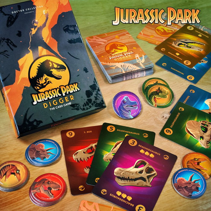 Jurassic Park jeu de cartes Digger Jurassic Park jeu de cartes Digger