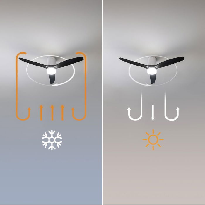 Ventilateur de Plafond avec Lumière Cecotec EnergySilence Aero 5600 20 W 40 W Blanc Noir