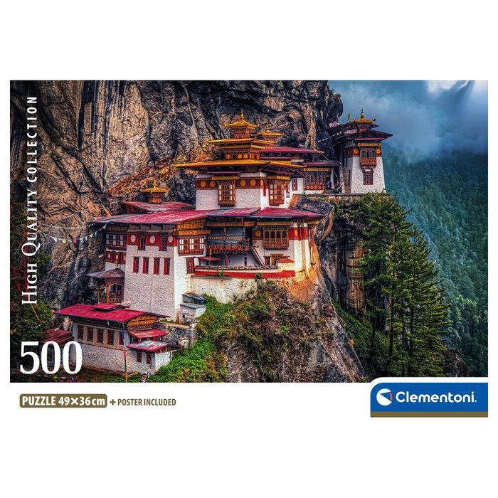 CLEMENTONI Puzzle 500 pièces The Tiger's Nest Nid du Tigre Format 69 x 50 cm CLEMENTONI Puzzle 500 pièces The Tiger's Nest Nid du Tigre Format 69 x 50 cm