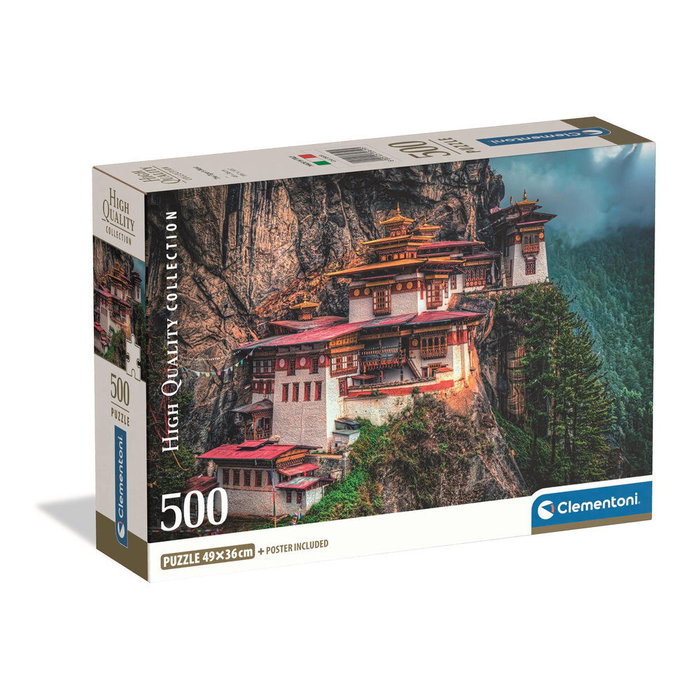 CLEMENTONI Puzzle 500 pièces The Tiger's Nest Nid du Tigre Format 69 x 50 cm CLEMENTONI Puzzle 500 pièces The Tiger's Nest Nid du Tigre Format 69 x 50 cm