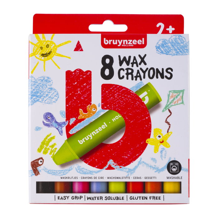 Bruynzeel Étui de 8 crayons de cire Bruynzeel Étui de 8 crayons de cire