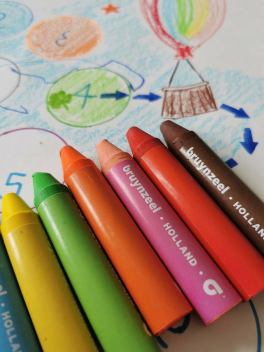 Bruynzeel Étui de 8 crayons de cire Bruynzeel Étui de 8 crayons de cire