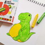 Bruynzeel Étui de 8 crayons de cire