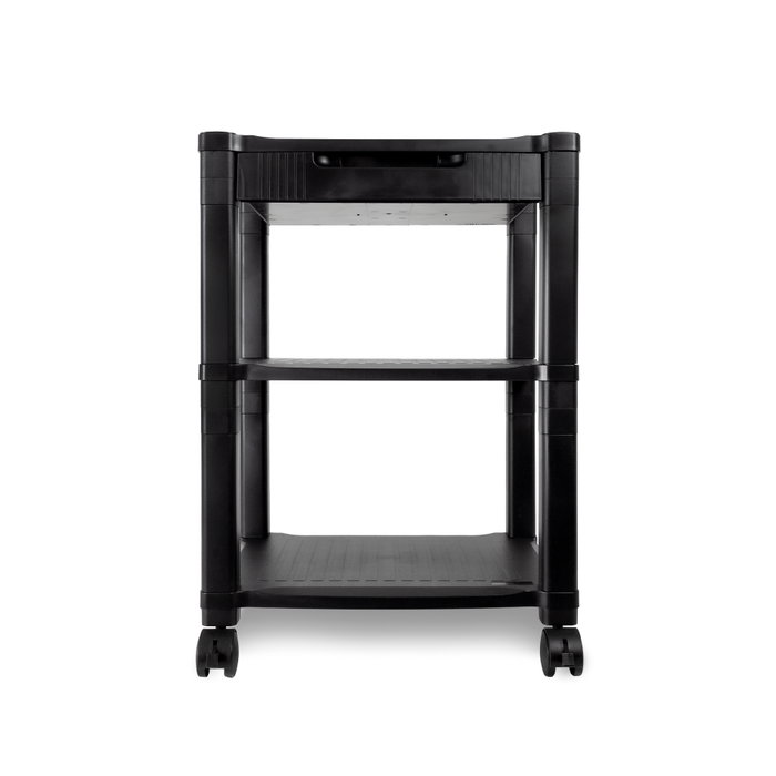 Phoenix Technologies Table auxiliaire modulable pour imprimante en plastique avec rangement pour bureau et maison Phoenix Technologies Table auxiliaire modulable pour imprimante en plastique avec rangement pour bureau et maison