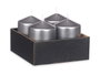Acorde Vela Taco Plata 10 cm Cire (Set de 24)