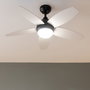 Ventilateur de Plafond avec Lumière Cecotec EnergySilence Aero 4200 15 W 53 W Noir Bois 4200 Lm (3000-6500 K)