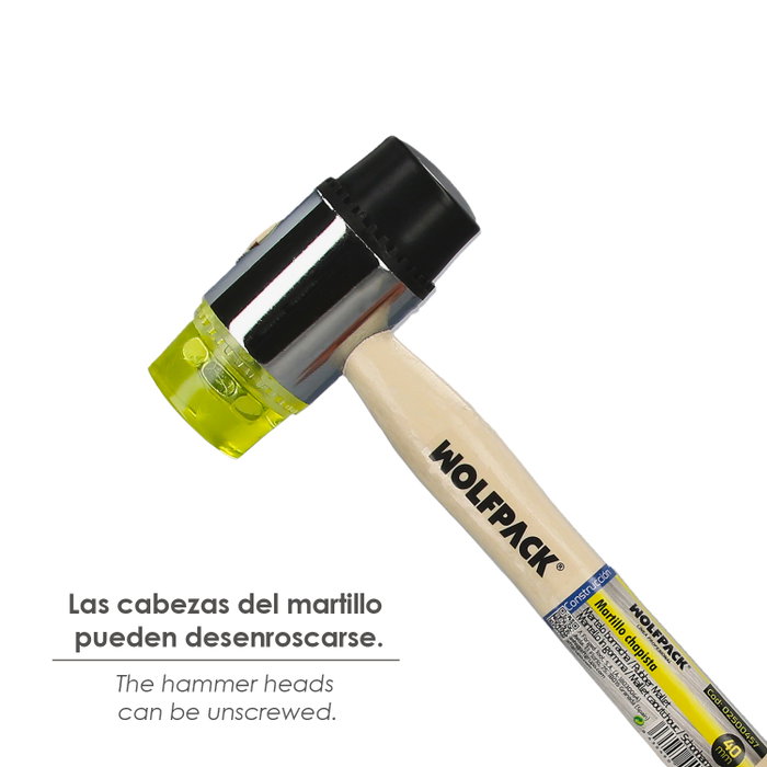 WOLFPACK LINEA PROFESIONAL Marteau de carrossier Ø 40 mm