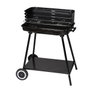 BigBuy Garden Barbecue Milena Noir 57 x 38 x 80 cm