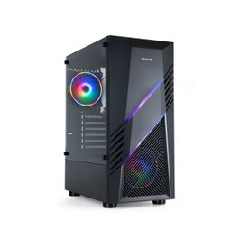 TooQ TQGCC102-B BIOHAZARD Boîtier Gaming Semi-tour Noir