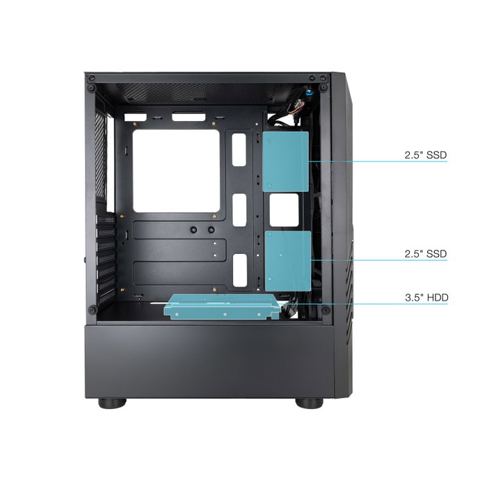 Tooq TQGCC102-B Boîtier PC Gaming Semitour Biohazard Noir ATX/Micro-ATX/Mini-ITX USB 3.0 Tooq TQGCC102-B Boîtier PC Gaming Semitour Biohazard Noir ATX/Micro-ATX/Mini-ITX USB 3.0