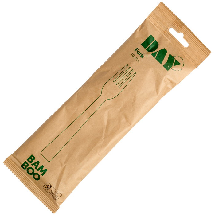 Day Jeu de 10 fourchettes en bambou Day Jeu de 10 fourchettes en bambou