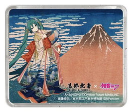 Presence CO., LTD. Aimant 3D Katsushika Hokusai x Hatsune Miku Thirty-six Views of Mount Fuji Fine Wind, Clear Morning