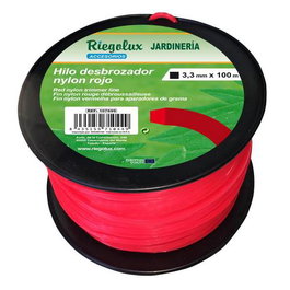 Riegolux RGX HILO Tête de débroussailleuse nylon carré 3,3 mm x 100 m