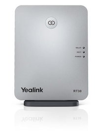 Yealink RT30 - Répéteur DECT CAT-iq 2.0 pour base W60B/W52, Installation Plug & Play, Montable au Mur, Indicateurs LED, Extension de Couverture
