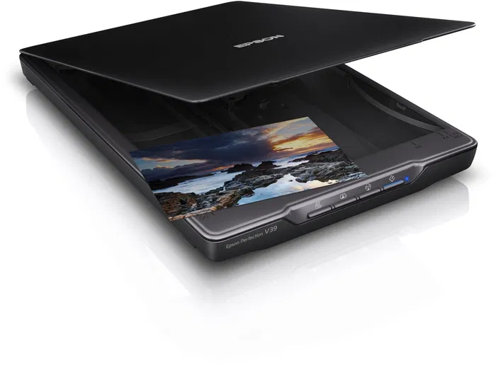 Epson Perfection V39II - Scanner à plat A4 - Résolution 4800 ppp - Connexion USB 2.0 - Noir