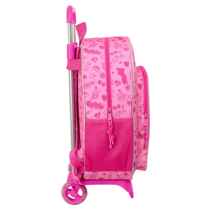 Cartable à roulettes Rainbow High Shine Multicouleur 33 x 42 x 14 cm