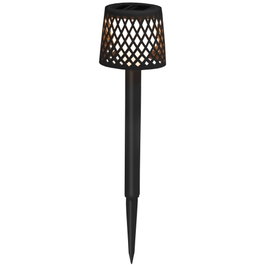 New Garden Gretita Lampe de Jardin Solaire, Lot de 4, Noir