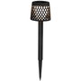 New Garden Gretita Lampe de Jardin Solaire, Lot de 4, Noir