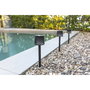 New Garden Gretita Lampe de Jardin Solaire, Lot de 4, Noir