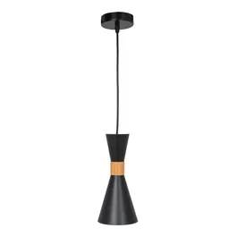 Lampe Suspendue Métal et Bois "Gracelyn" SKD-P138-B, Design Moderne et Décontracté