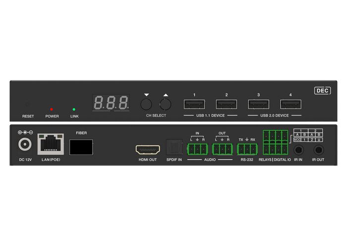 Vivolink VLVWIP2000-ENC Encodeur AV sur IP JPEG2000 4K60 HDR avec KVM et eARC/ARC Vivolink VLVWIP2000-ENC Encodeur AV sur IP JPEG2000 4K60 HDR avec KVM et eARC/ARC
