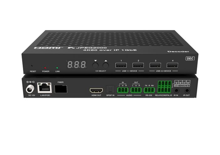 Vivolink VLVWIP2000-ENC Encodeur AV sur IP JPEG2000 4K60 HDR avec KVM et eARC/ARC Vivolink VLVWIP2000-ENC Encodeur AV sur IP JPEG2000 4K60 HDR avec KVM et eARC/ARC