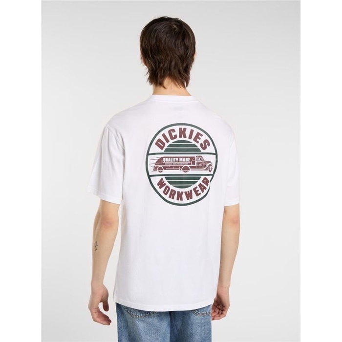 T-shirt à manches courtes homme Dickies Circle Ss Blanc 10 ans