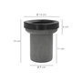 ABRISA Manchon de WC en PVC droit Ø 90 mm