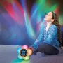 VTech KidiMagic Galaxy Light Violet - Radio-Réveil magique parlant, lampe de projection d'aurores boréales pour enfant, détecteur de mouvement, jeux d'activités, langue française