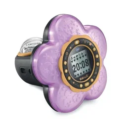 VTech KidiMagic Galaxy Light Violet - Radio-Réveil magique parlant, lampe de projection d'aurores boréales pour enfant, détecteur de mouvement, jeux d'activités, langue française