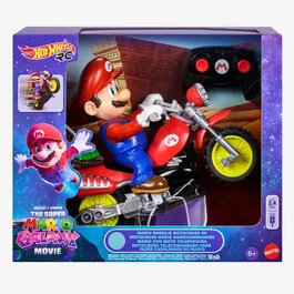 Hot Wheels Voiture radiocommandée motocross Mario pour enfants