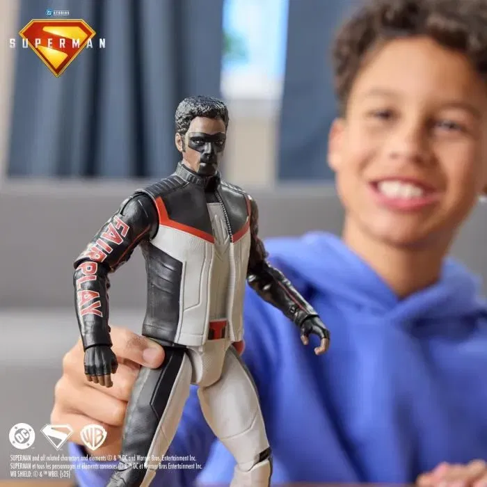 Spinmaster Figurine d'action Mr. Terrific Superman le film - 30 cm avec 11 points d'articulation - Jouet à partir de 4 ans