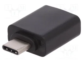 DIGITUS Adaptateur USB 3.0 Socle USB A vers Prise USB C Noir