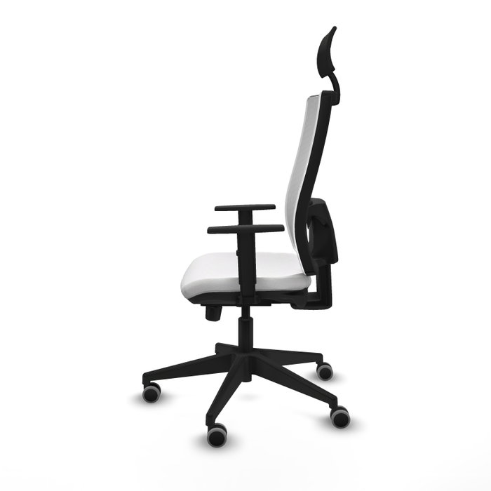 Piqueras y Crespo Chaise de Bureau 1D066G1 Blanche avec Appui-tête