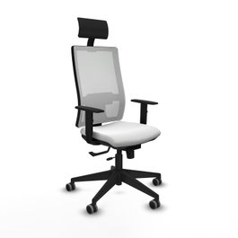 Piqueras y Crespo Chaise de Bureau 1D066G1 Blanche avec Appui-tête